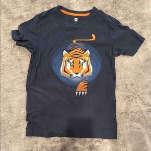 Tea Collection Dark Blue Tiger Face Tee